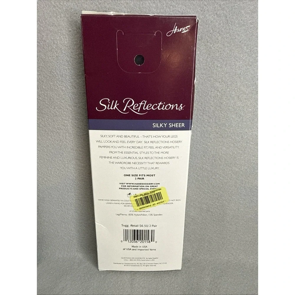 hanes silk reflections knee highs Style 775 Classic Navy  P8